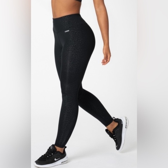 Stronger | Safari Collection Black Animal Print Leopard Sz S - Picture 1 of 8